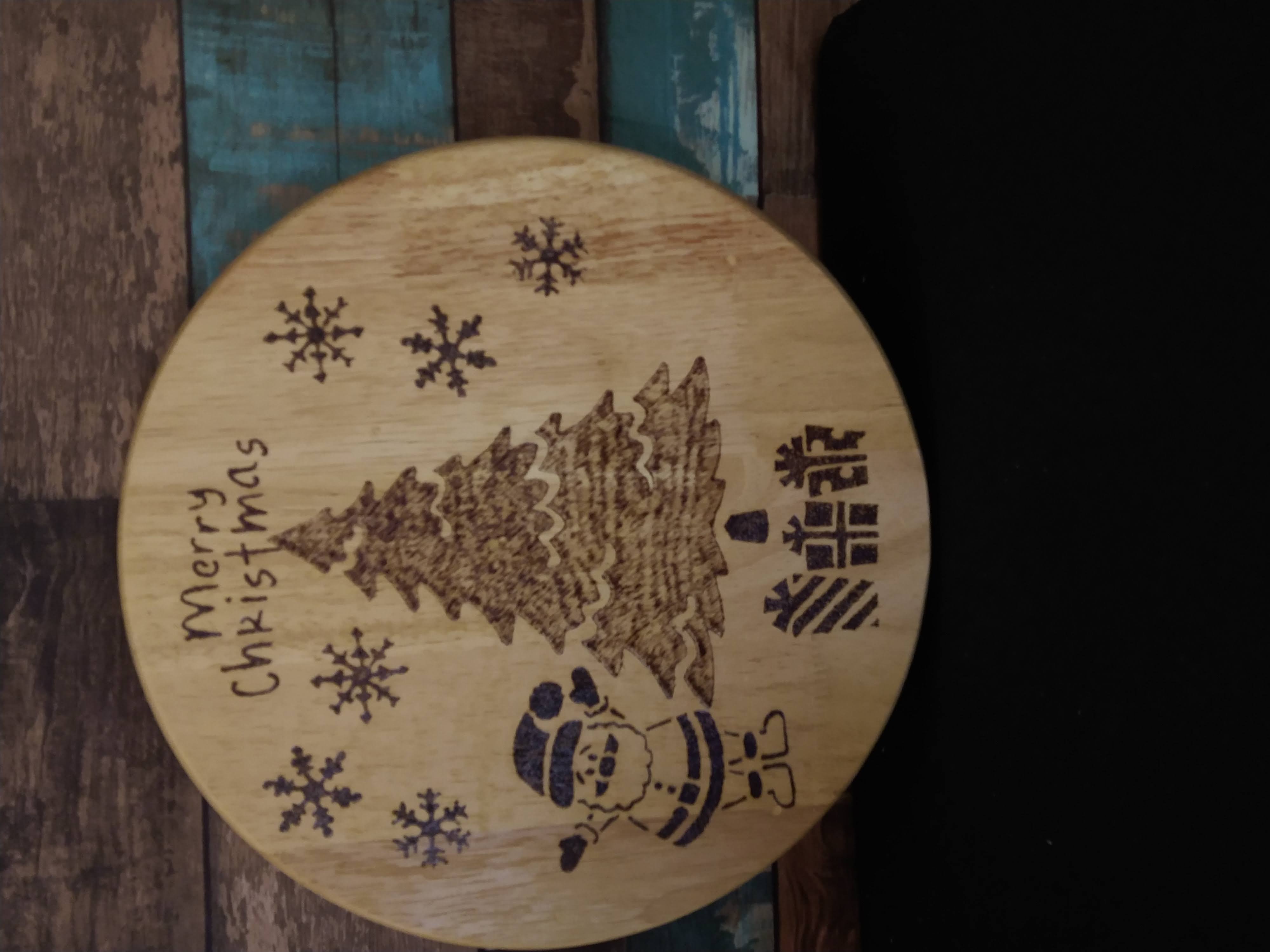 Christmas Round Plaque